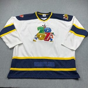 Walt Disney World Hockey‎ Jersey 2007 Mens 2XL Mickey Mouse Goofy Pluto Donald